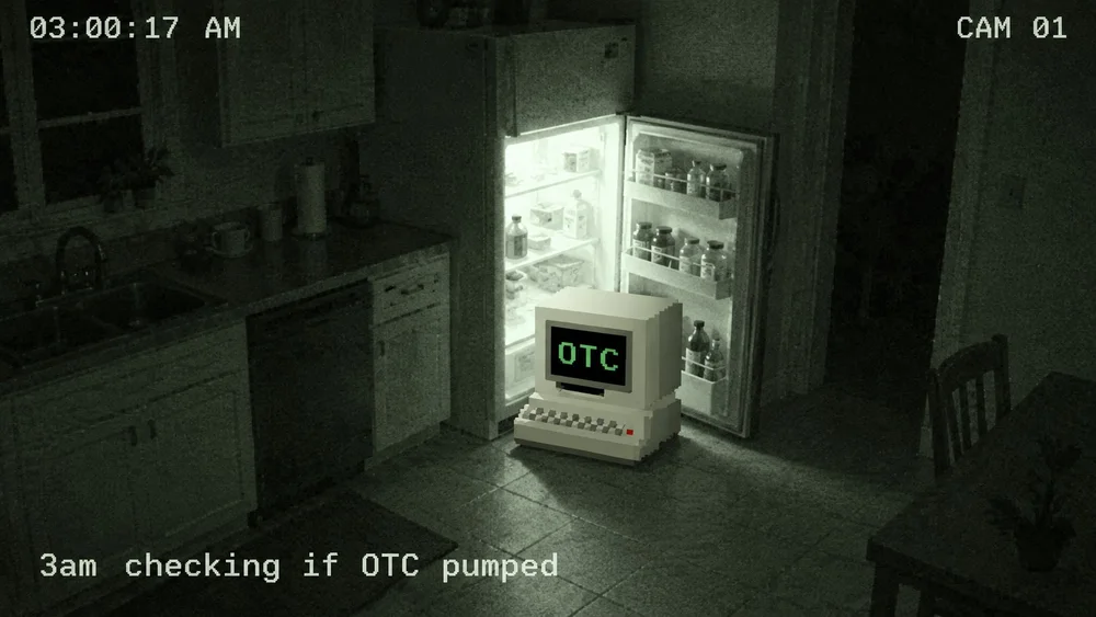 An OTC computer checking the refrigerator at 3 a.m. to see if OTC pumped