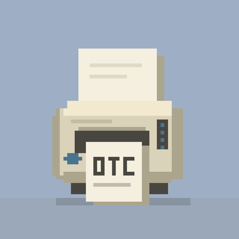 Ivory Printer with classic feed